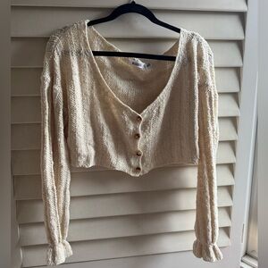 Missguided relaxed cropped knit cardigan